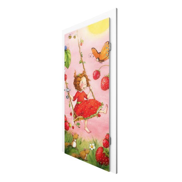Carte da parati con farfalle The Strawberry Fairy - L'altalena dell'albero