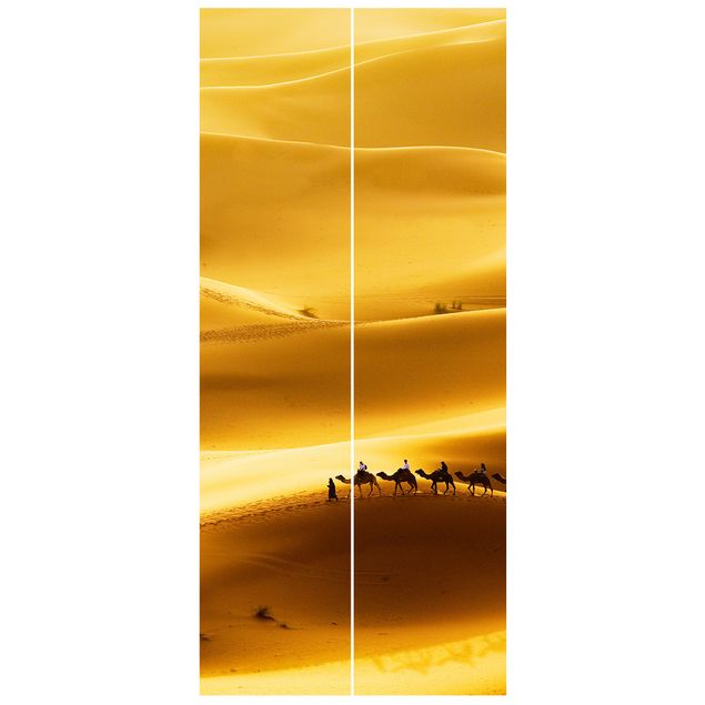 Carte da parati moderne Dune d'oro