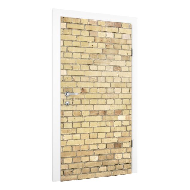 Carte da parati effetto pietra Brick Effect Wallpaper - Pale Brick Wall
