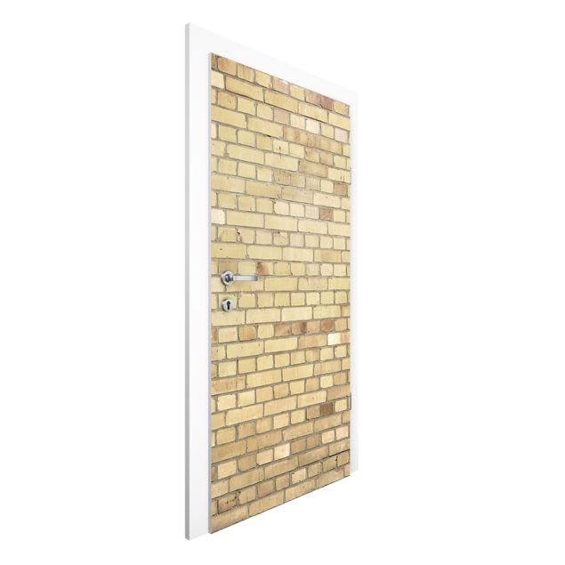 Carta da parati mattone Brick Effect Wallpaper - Pale Brick Wall