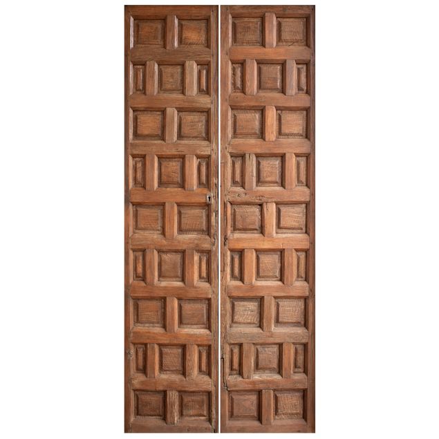 carta da parete Porta in legno mediterranea di Granada