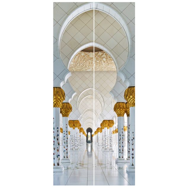 Carta da parati bianca    Moschea di Abu Dhabi