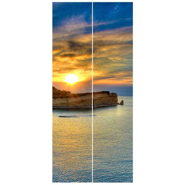 Carte da parati tramonto Tramonto su Corfù