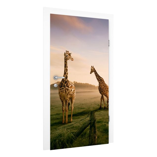 Carta da parati giraffe Giraffe surreali