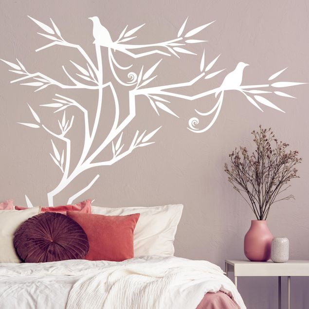 Adesivo murale - albero uccello