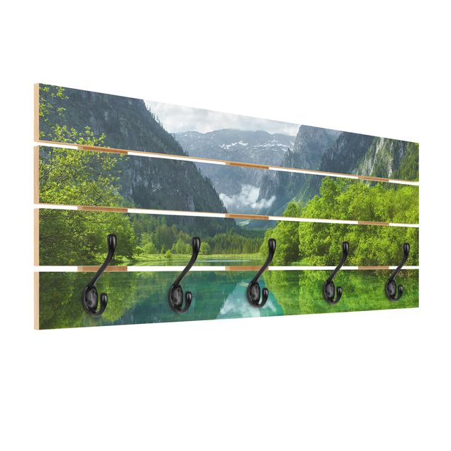 Quadri Rainer Mirau Lago di montagna con riflessi d'acqua