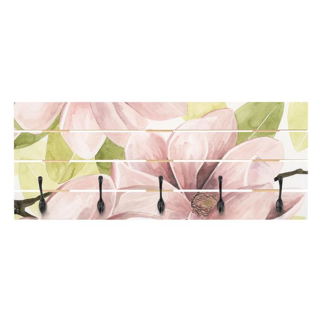 Appendiabiti pannello rosa Magnolia Blushing II