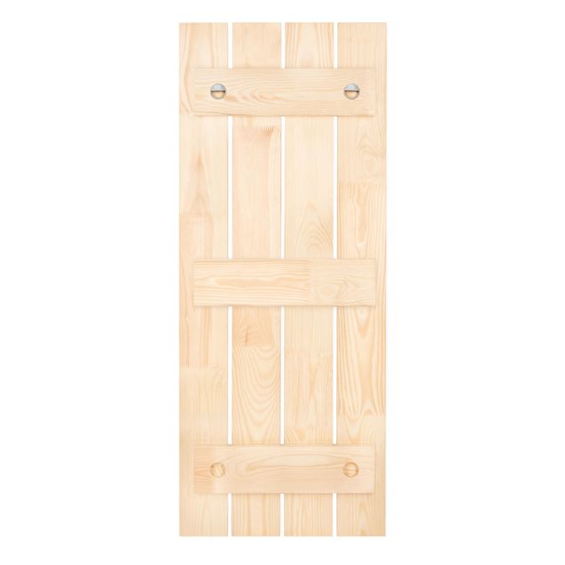 Appendiabiti in legno - No.YK15 Birch Wall - Ganci neri - Verticale