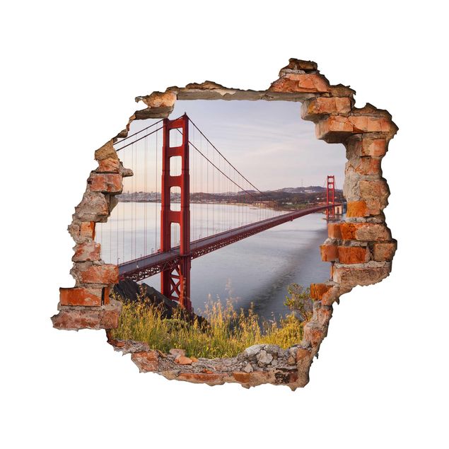 Autocolantes de parede metrópoles Ponte del Golden Gate a San Francisco