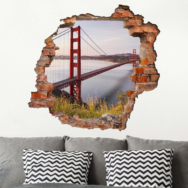 Adesivi da parete 3d Ponte del Golden Gate a San Francisco