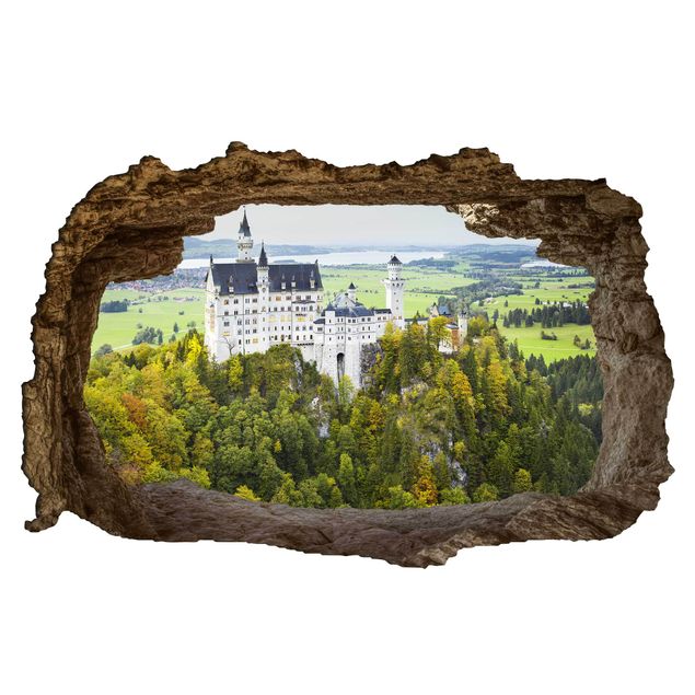 Quadri Rainer Mirau Panorama del castello di Neuschwanstein