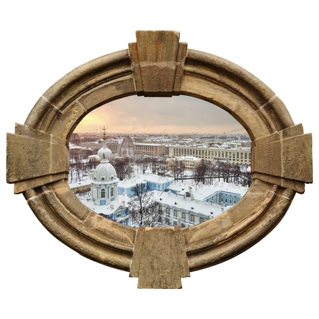 Autocolantes de parede metrópoles Inverno a San Pietroburgo
