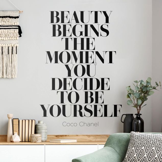 Frasi adesive per pareti Be Yourself Coco Chanel