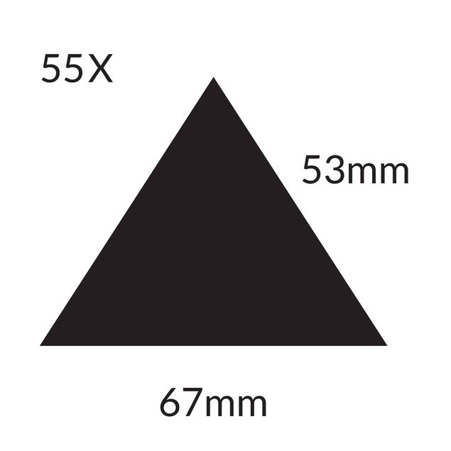 Decorazioni cucina Triangoli - 55x Triangoli