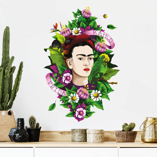 Quadri di frida kahlo Frida Kahlo - Frida, scimmia e pappagallo