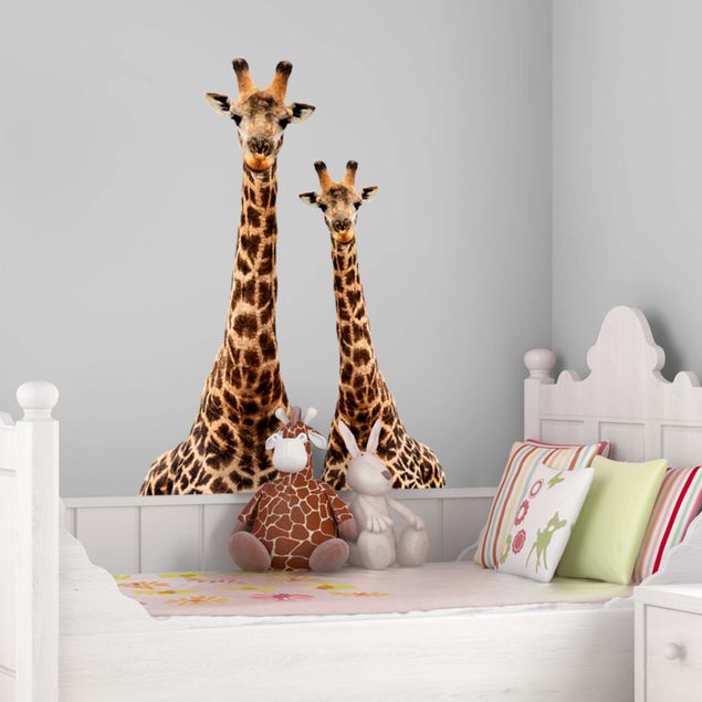 Decorazioni cameretta Ritratto di due giraffe