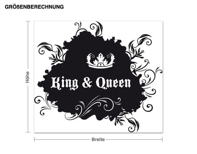 Adesivo murale - King & Queen