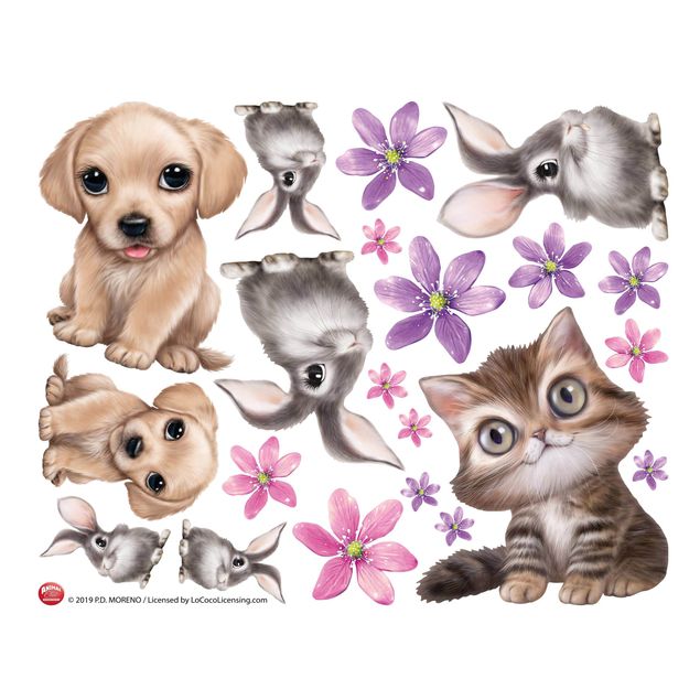 Stickers murali animali Set Animali domestici