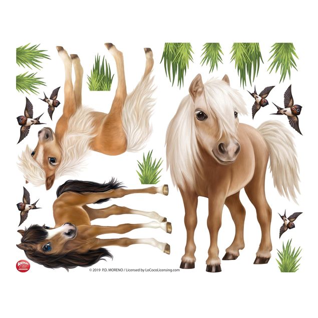Adesivo murale cavallo Set Cavalli