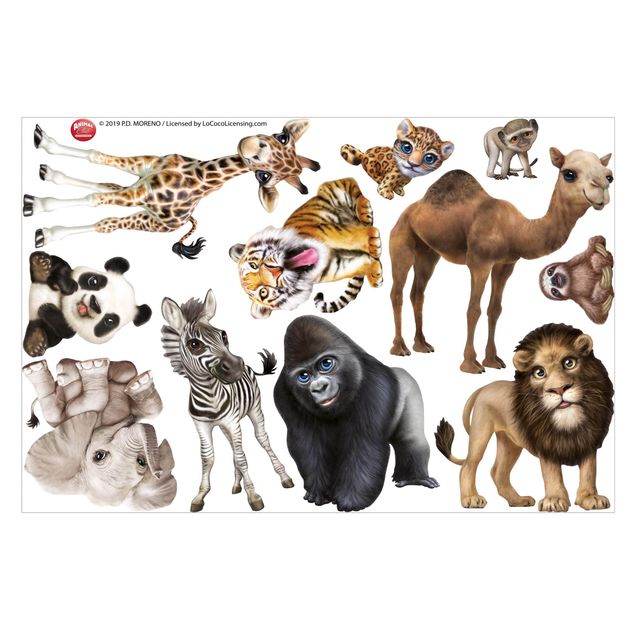 Adesivi murali animali giungla Animali in Africa