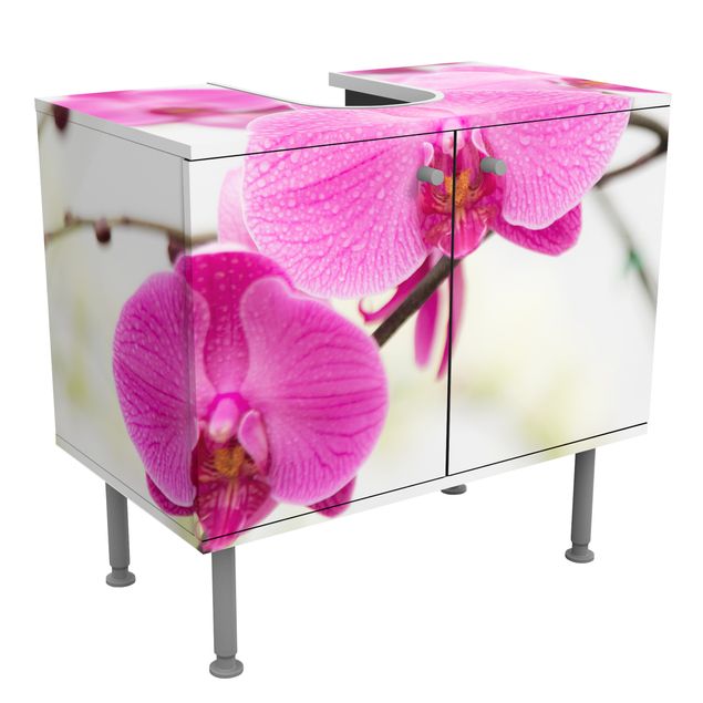 Mobili sottolavabo con fiori Orchidea ravvicinata