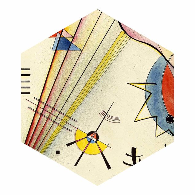 Carta da parati esagonale Wassily Kandinsky - Connessione significativa