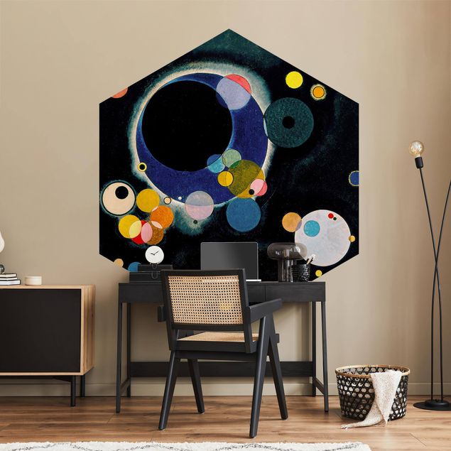 Quadro espressionismo Wassily Kandinsky - Schizzo di cerchi