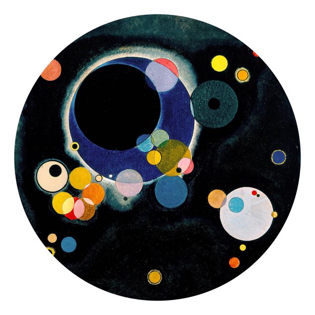 Carta da parati tessuto non tessuto Wassily Kandinsky - Schizzo di cerchi