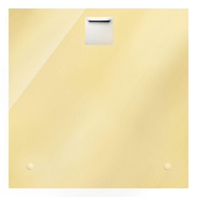 Quadro in vetro - Bianco Nigella - Quadrato 1:1