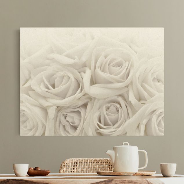 Quadro moderno Rose bianche
