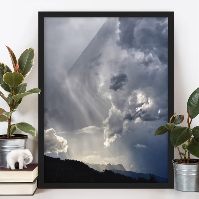 Poster con cornice - Nuvole selvagge