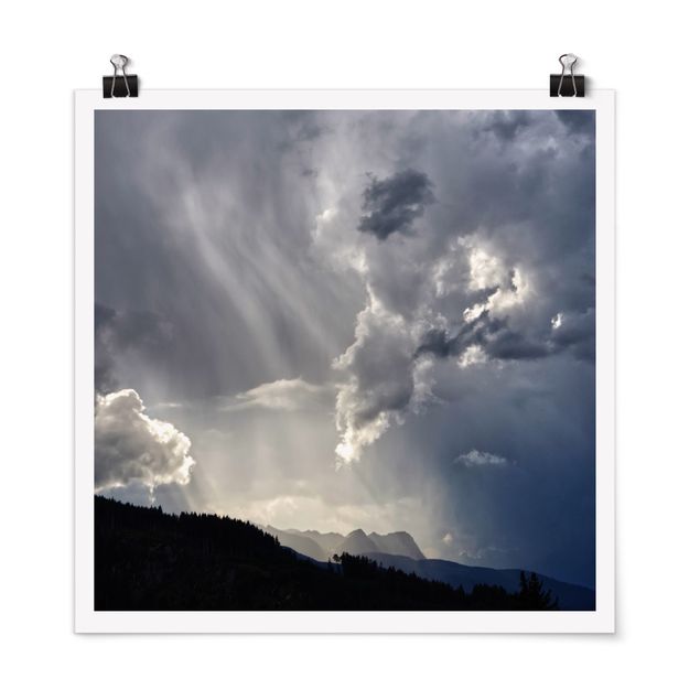 Poster paesaggio Nuvole selvagge