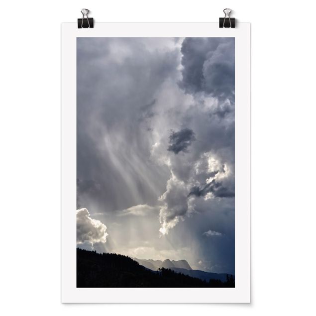 Poster paesaggio Nuvole selvagge