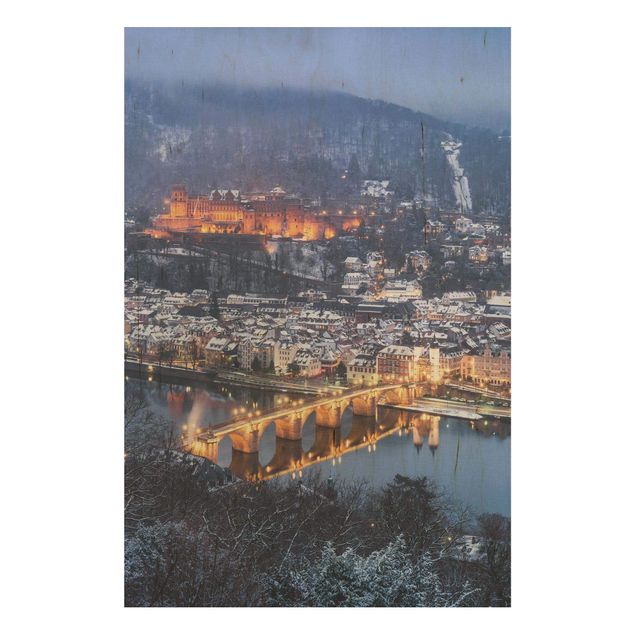 Stampe Heidelberg in inverno