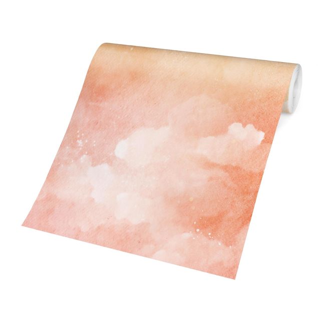 Carta da parati moderna Cielo nuvoloso pastello