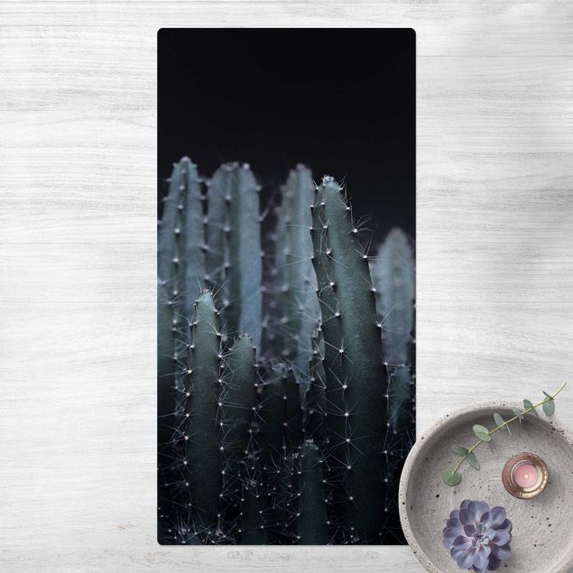 tappeto design moderno Cactus del deserto di notte