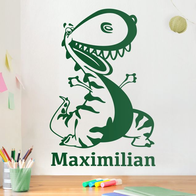 Decorazioni camera bambini Dinosauro con nome personalizzato