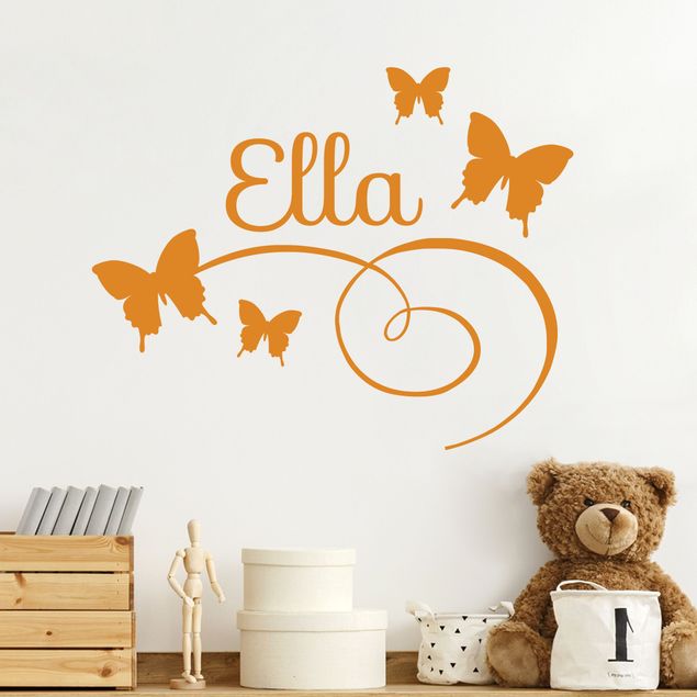 Decorazioni camera bambini Farfalle con nome personalizzato