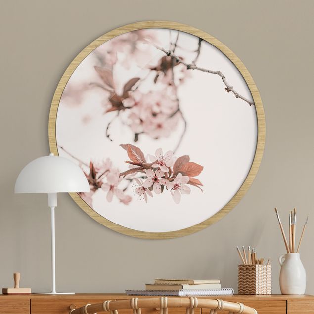 Quadro moderno Delicati fiori di ciliegio su un ramoscello