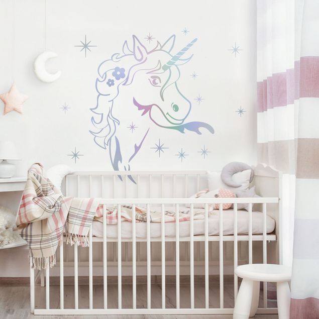 Adesivi murali unicorni Unicorno magico