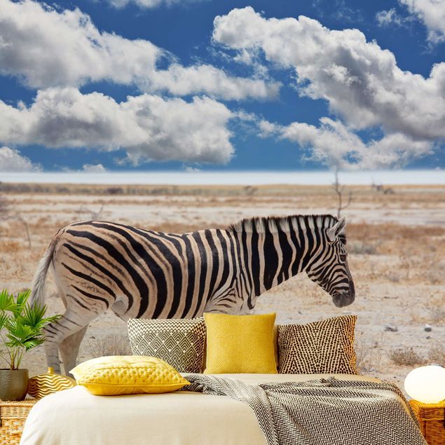 Carta parati tnt Zebra nella savana