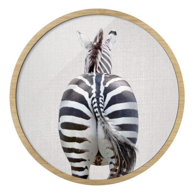 Quadro moderno Zebra da dietro