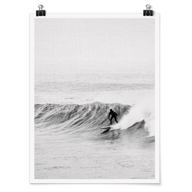 Poster con spiaggia Tempo di surfare